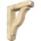Ekena Millwork Funston Craftsman Rough Sawn Bracket w/ Offset Brace, Douglas Fir, 6"W x 24"D x 28"H BKT0604X24X28FST04RDF - alternate 1